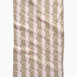 Floral Fall Stripe Tea Towel