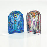 Lauren Dunn Blue Stained Glass Acrylic Angel