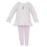 Cinderella Pink Knit Stripe Tunic Set