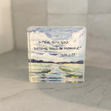 Lauren Dunn Luke 1:37 Acrylic Scripture Block