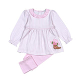 Rodeo Time Pink Pima Applique Pants Set