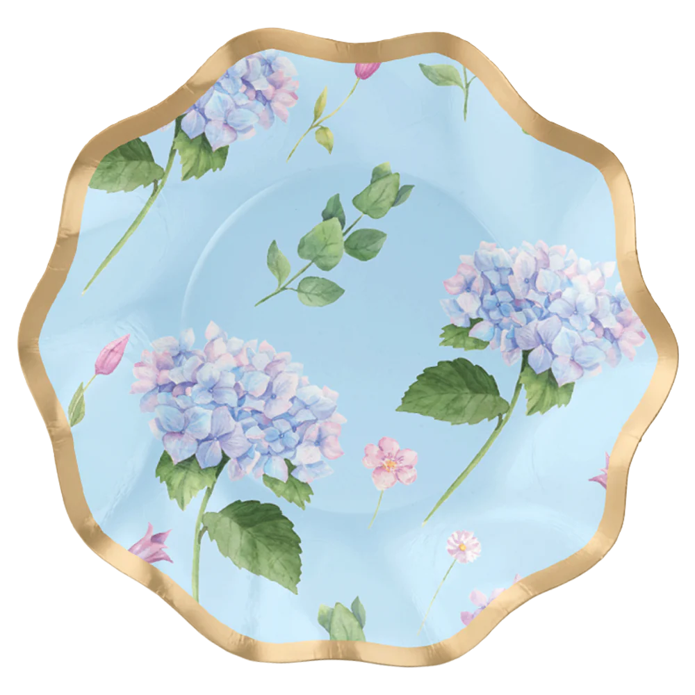 Hydrangeas Wavy App/Dessert Bowl