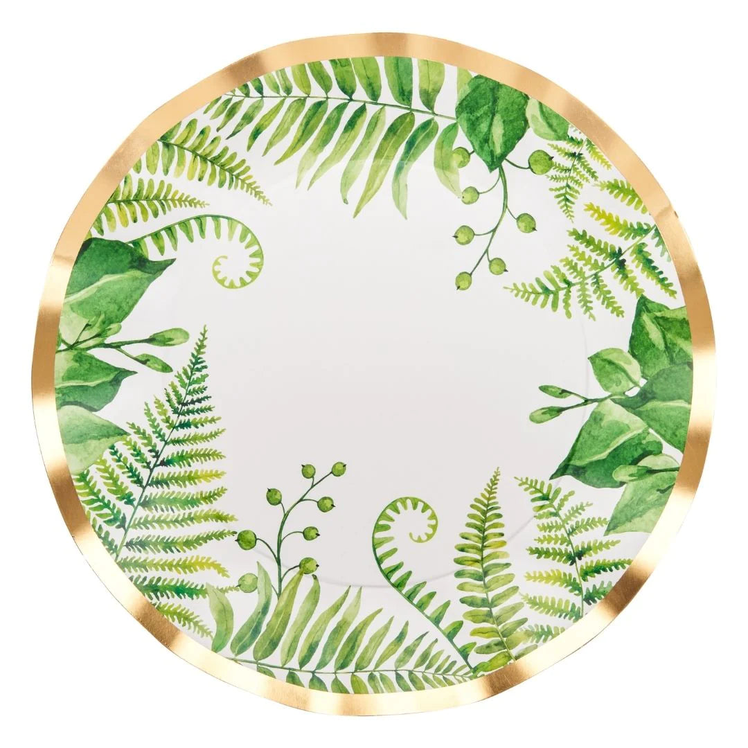 Fern & Foliage Wavy Dinner Plate