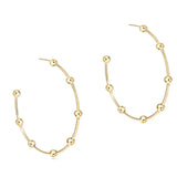 Beaded Simplicity 4mm 1.5" Post Hoop