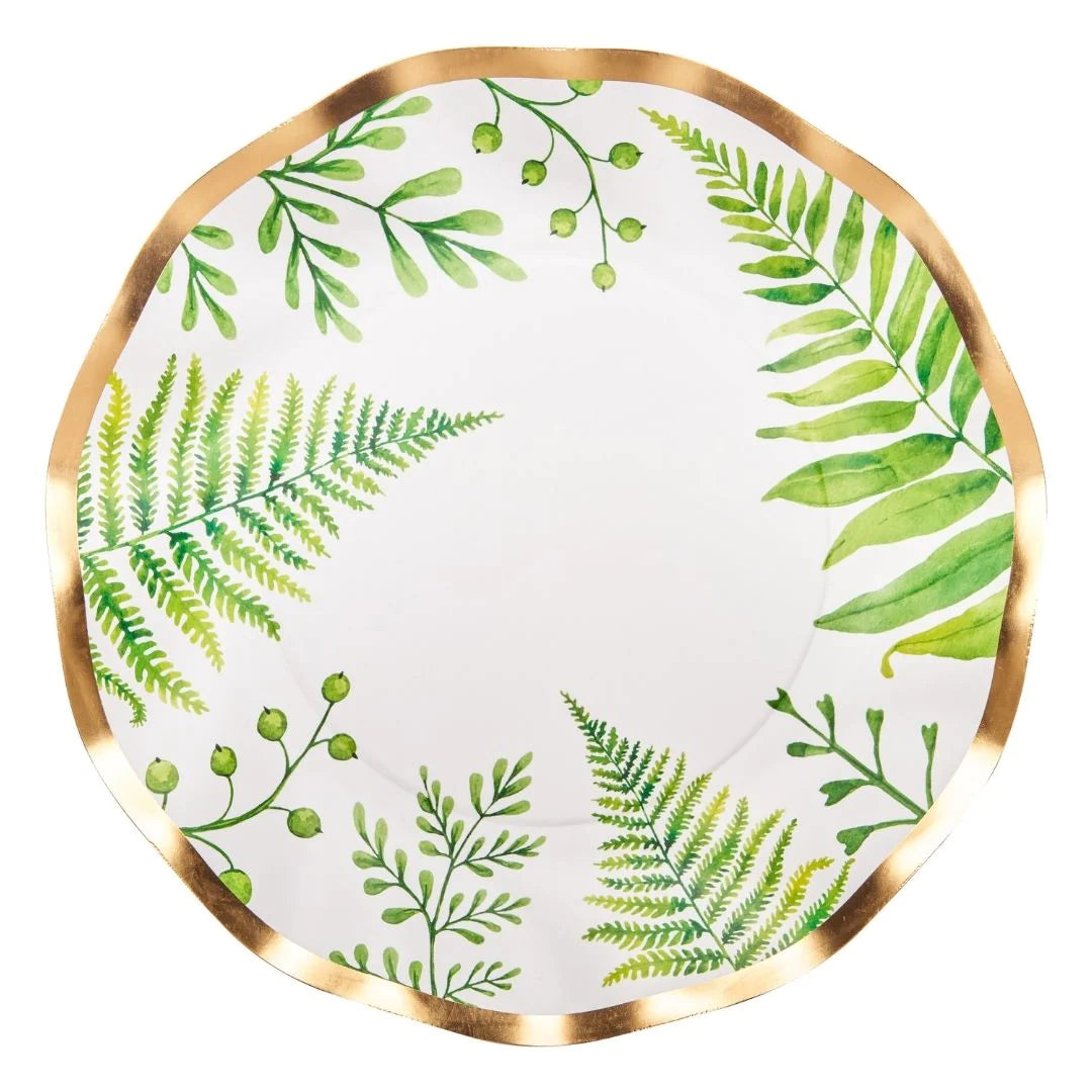 Fern & Foliage Wavy Salad Plate