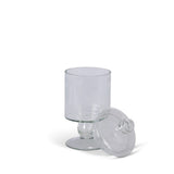 Clear Glass Decorative Jar