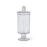 Clear Glass Decorative Jar