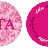 Sorority Acrylic Floral Coaster