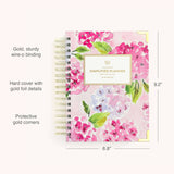 2026-2027 Blush Hydrangea Spiral Daily Simplified Planner -