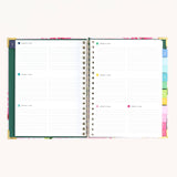 2026-2027 Blush Hydrangea Spiral Weekly Simplified Planner -