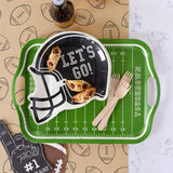 Football Field Bamboo Reusable Tray