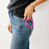 Silicone Heart Keychain - Orchid Pink