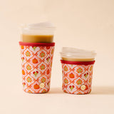 Sip Savvy Drink Sleeve-Large-Patchwork Pumpkins
