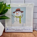 Snowman Needlepoint Kit (green scarf)