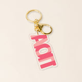 Sorority Stripes Acrylic Keychain