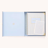 2025-2026 Spiral Weekly Simplified Planner - Serene Stripe