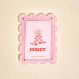 Cowgirl Boots Mini Acrylic Picture Frame Magnet