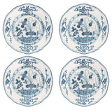 VIDA Faenza Appetizer Plate Set of 4 (Blue and White)