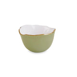 Leaf Green & White Encanto Osaka Small Bowl