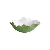 Leaf Green and White Encanto Colette Mini Round Bowl