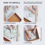 Gardenia Blossoms Scented Drawer Liners