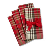 Sno Plaid Napkin S/4
