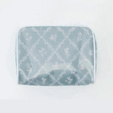 Blue Trellis Patterned Toiletry Bag