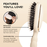 Boar Bristle Hair Brush Tan
