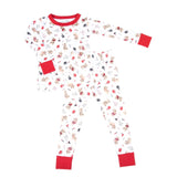 Bulldog Pride Red Long Pajamas