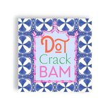 Mahjong Blue "Dot Crack Bam" Lunch Napkin