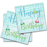 Happy Birthday Hats Cocktail Napkin