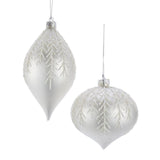 Silver Pine Leaf Ornament