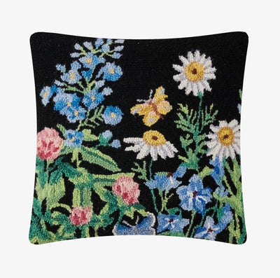Summer Meadow Black Hook Pillow