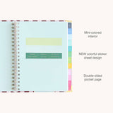 2026-2027 Berry Stripe Spiral Weekly Simplified Planner -