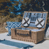 Belmont Basket Navy Blue & White Stripe