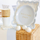 Blue Striped 10" Plate
