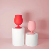 Cherry + Blush Stemm Silicone Unbreakable Glasses