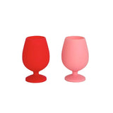 Cherry + Blush Stemm Silicone Unbreakable Glasses