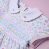 Clara's Classic Smocked Collared Bubble