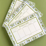Imperial Gardens Weekly Planner Notepad