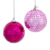 Pink Disco Ball Ornament