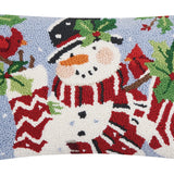 Cardinals Snowman Pillow