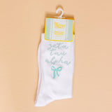 Sorority Embroidered Crew Socks