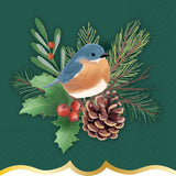 Snow Day Birds Beverage Napkin