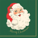 Classic Santa Beverage Napkin