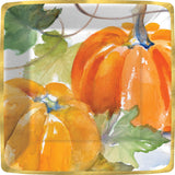 Watercolor Harvest Pumpkins Paper Dinner Plate