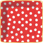 Spot On-Red Paper Dinne Plate