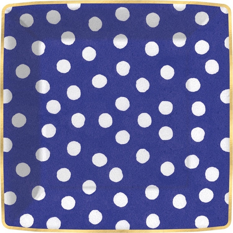 Spot On-Navy Paper Dinner Plate