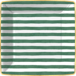 Bold Strokes-Green Paper Dinner Plate