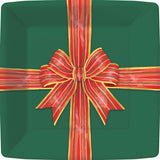 Bow-Tied Holiday Paper Dinner Plate